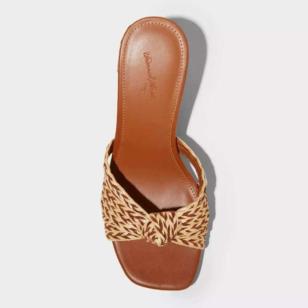Women's Aaliyah Heels by Universal Thread Cognac Size 10 New‎ With Tags